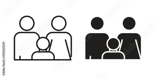 Child custody icons design vector graphic recourse