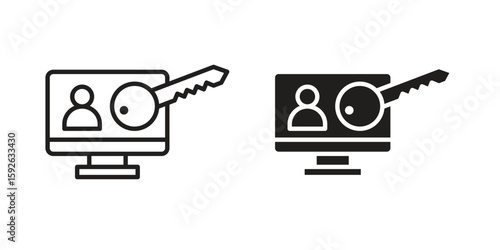 Authorize icons design vector graphic recourse