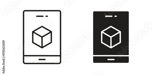 Ar apps icons design vector graphic recourse