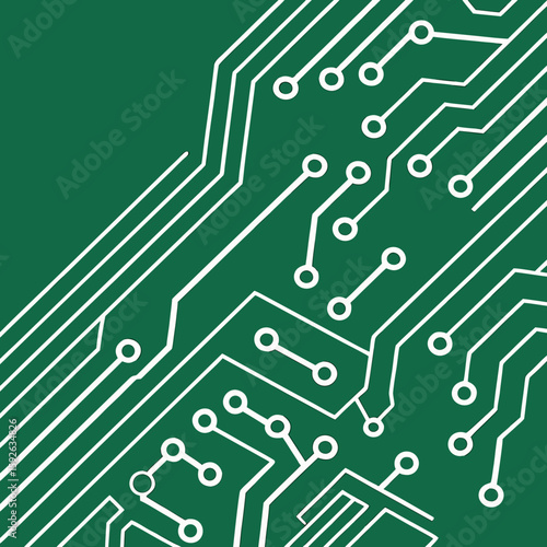 PCB Board Lines Background Vector Circuit Pattern