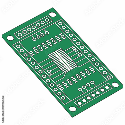 PCB Board Lines Background Vector Circuit Pattern
