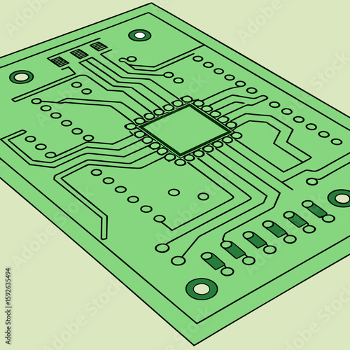PCB Board Lines Background Vector Circuit Pattern