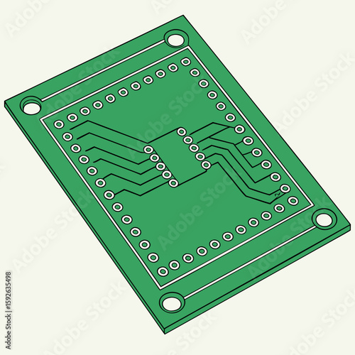 PCB Board Lines Background Vector Circuit Pattern