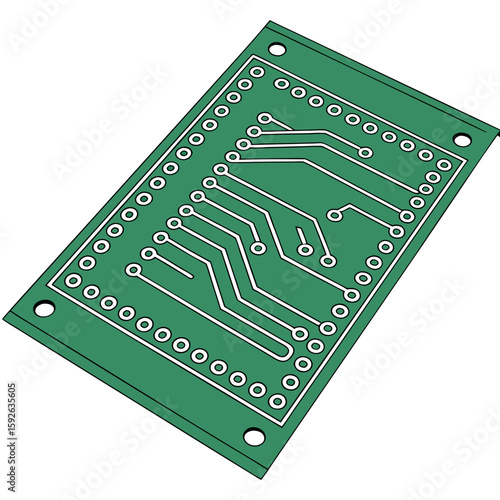 PCB Board Lines Background Vector Circuit Pattern