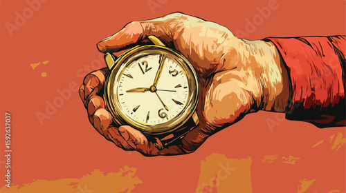 Hand Chronometer Timer Isolated Icon