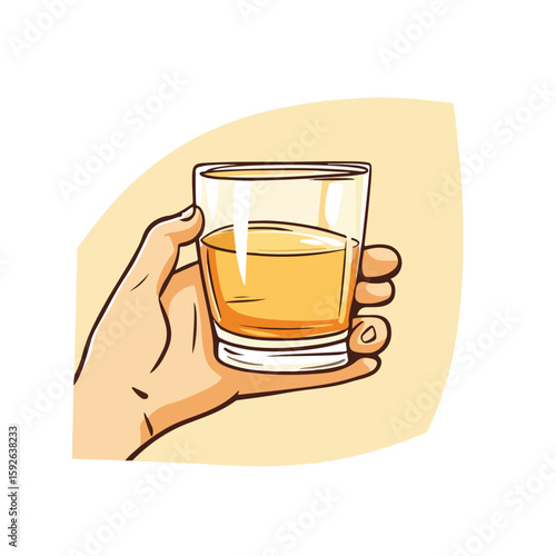 Alcohol Hand Rub Cartoon Vector Illustration