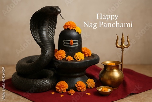 Hindu Festival Nag Panchami - Auspicious Symbols of Devotion and Worship
