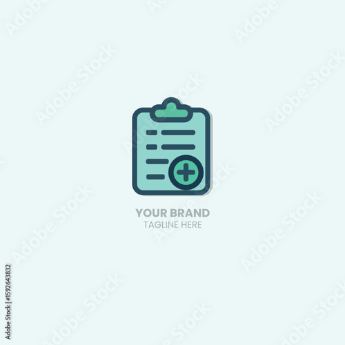 Medical Report Icon – Patient Health Record Clipboard Vector