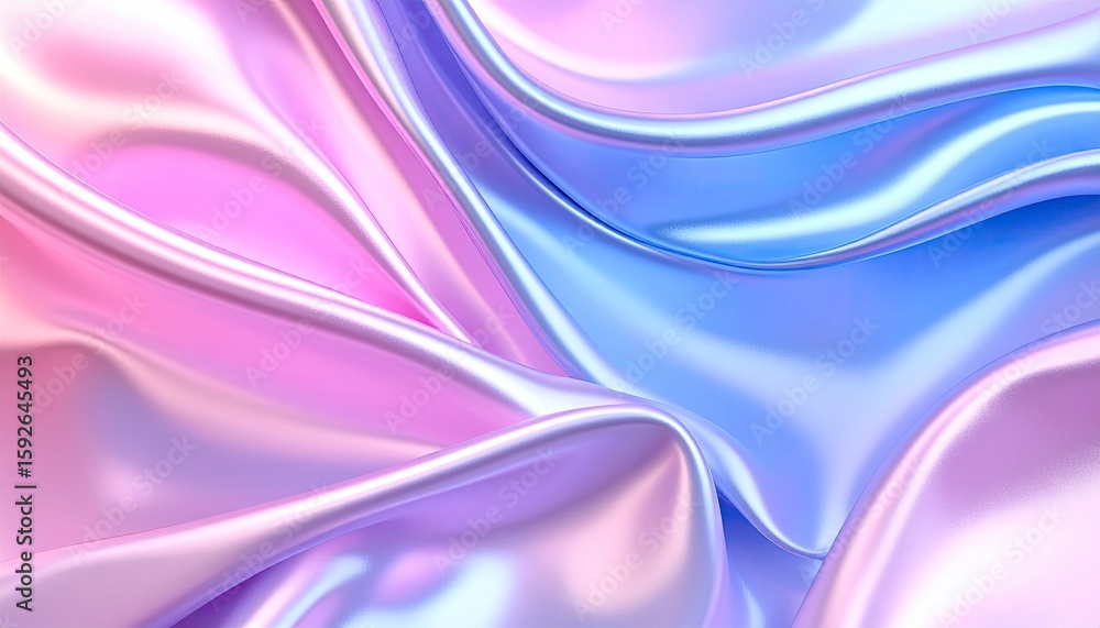 Obraz premium Flowing pastel silk, vibrant colors