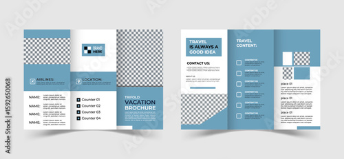 Creative and Professional tri fold brochure template vector design