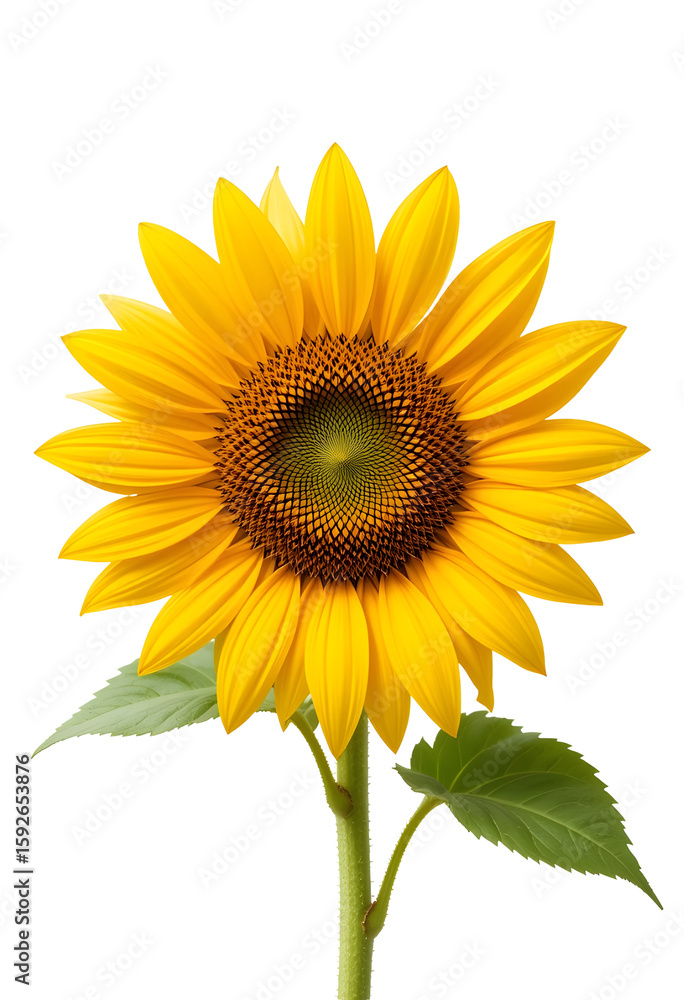 Obraz premium Close-up Yellow Sunflower - Sunflower Center Detail | Flower Macro | Natural Sunflower | Blooming Sunflower | Garden Flower
