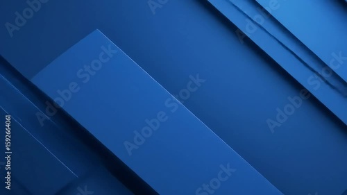 Wallpaper Mural Abstract geometric shapes in deep blue Torontodigital.ca