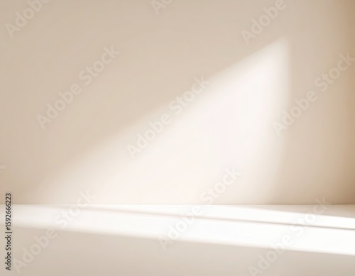 Wallpaper Mural Soft light casts shadows on a neutral wall Torontodigital.ca