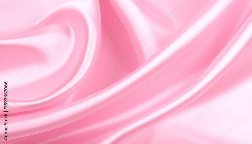 Fototapeta premium Soft, flowing pink silk fabric
