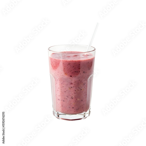 Wallpaper Mural Delicious Berry Smoothie in Glass with Straw. Torontodigital.ca