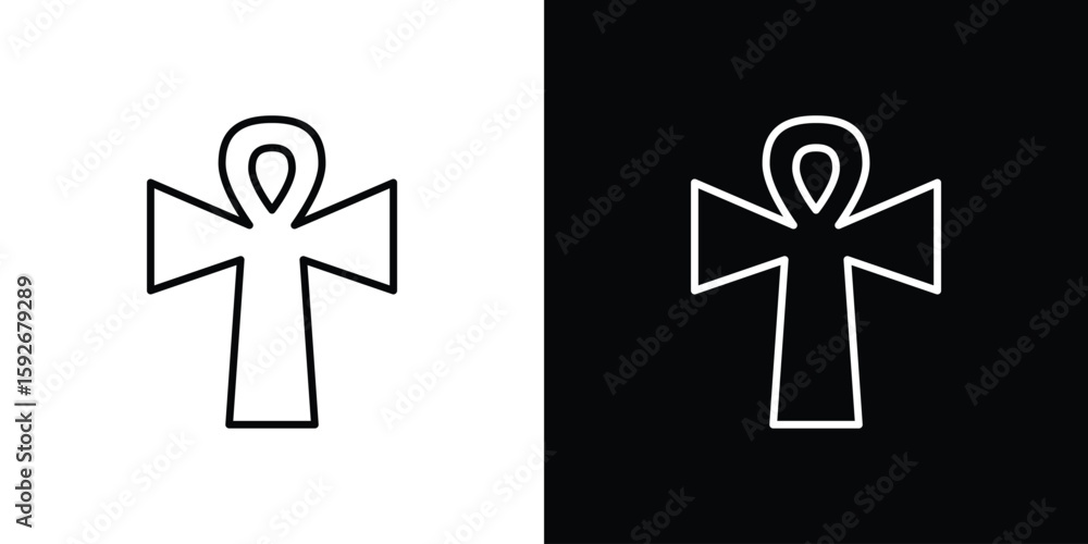 Φωτογραφία Ankh icons. Minimal vector icons pack for web