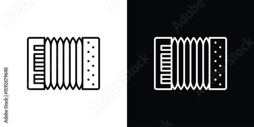 Canvastavla Accordion icons. Minimal vector icons pack for web