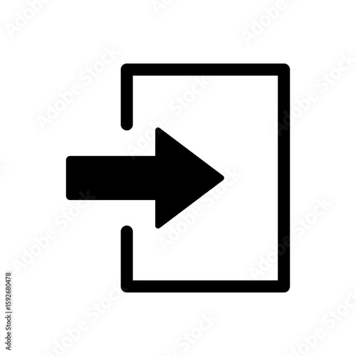 Free Download Login and logout icons. Set of sign out, Sign in vector icon. Open and close door symbol. Black exit and enter arrow, vector icon in trendy flat style - GFXLoad
