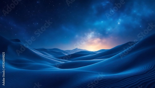  abstract the dark blue desert background