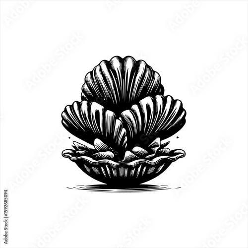 Shell isolated on white background