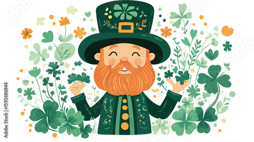 St. Patrick's Day flat vector illustration