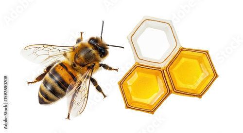Isolated Honeycomb and Bee
