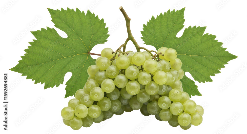 Fototapeta premium Isolated Green Grapes