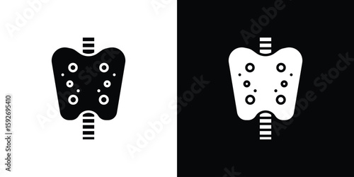 Cuadro en lienzo Thyroid icons
