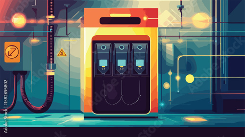 Advanced Battery Technology Illustration