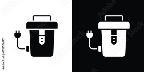 Bild auf Leinwand Garbage disposal icons