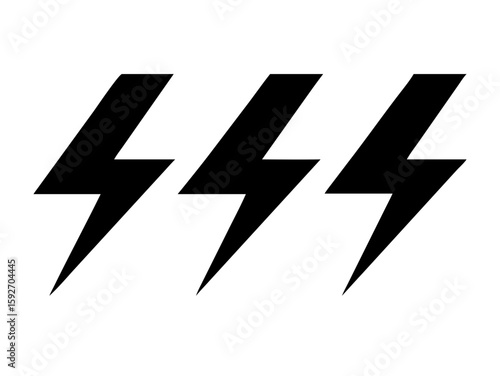 Free Download Energy icon. Lightning bolt icon vector - GFXLoad