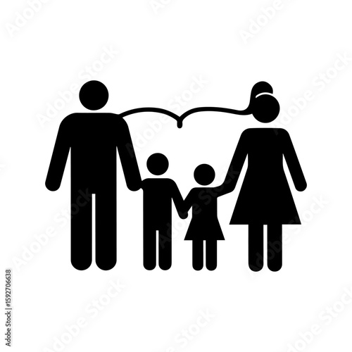 family symbol icon design. illustration isolated on white background