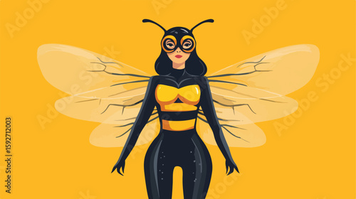Halloween Bumblebee Costume Woman Image