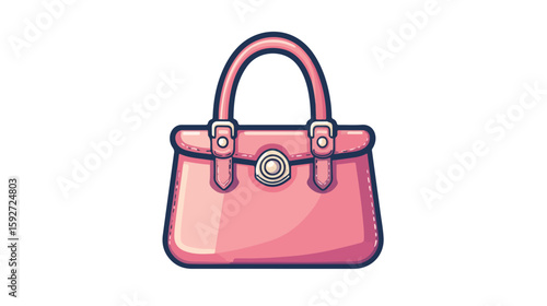 Women's Handbag Icon Vector Illustration