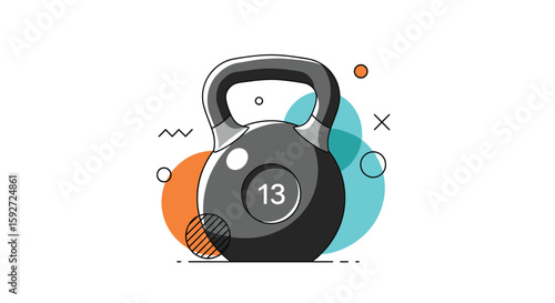 Kettlebell workout fitness weight training exercise sport activity healthy lifestyle