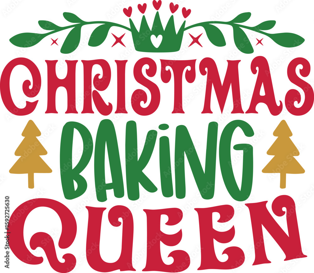 Fototapeta premium christmas baking queen