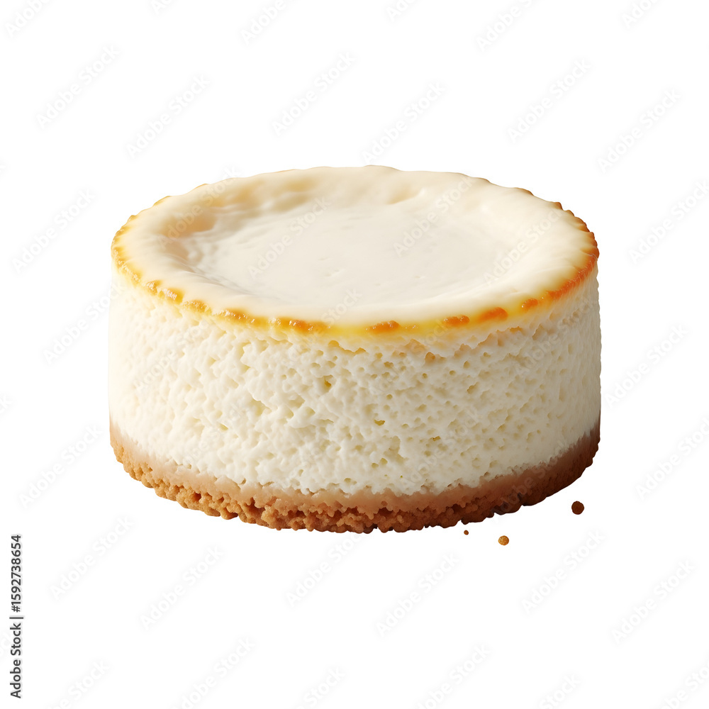 Creamy Round Mini Cheesecake Dessert. Creamy Round Mini Cheesecake Dessert.