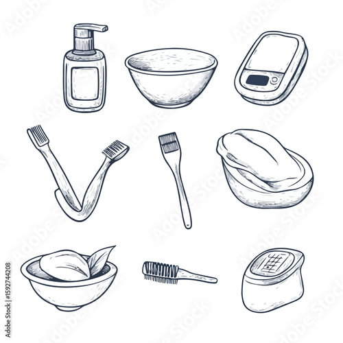Illustration of Epilation and Depilation Techniques
