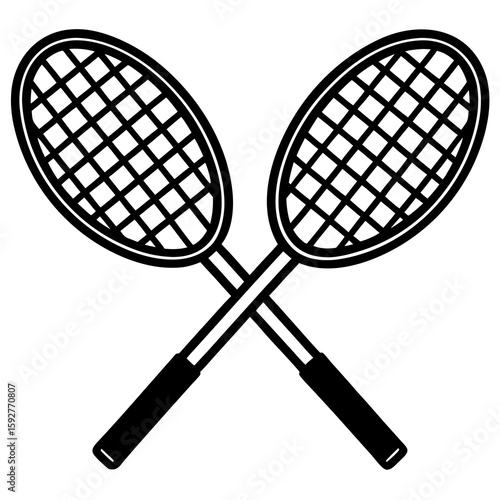 tennis racket vector icon