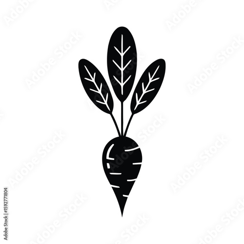 vegetable vector silhouette for cooking blog design
