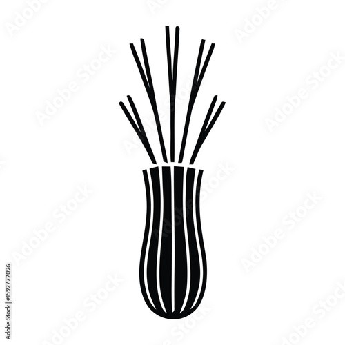 Clean black vegetable icons for eco conscious food products