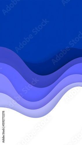 Abstract blue waves background wallpaper design for desktop and mobile phone usage