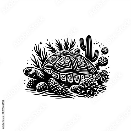 Wallpaper Mural Tortoise in desert scene Torontodigital.ca