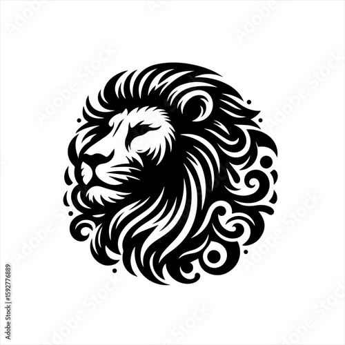 Wallpaper Mural Lion head with ornate mane Torontodigital.ca