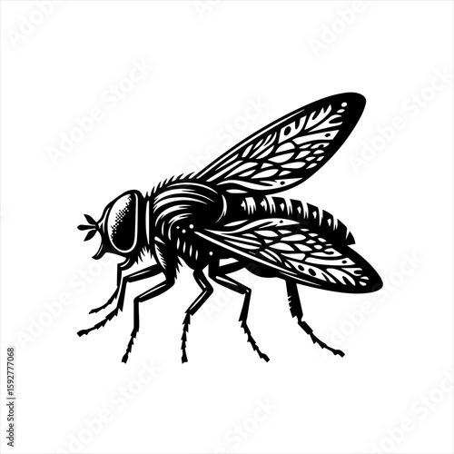 A detailed fly illustration