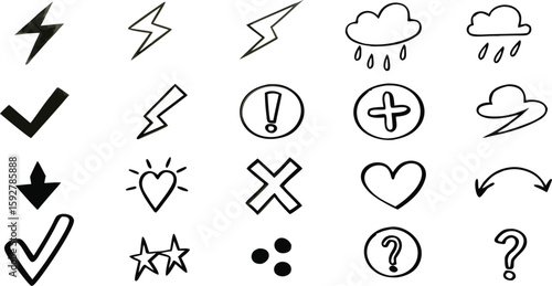 Essential Icons: A simple yet elegant compilation of vital icons, ideal for a diverse array of design endeavors.