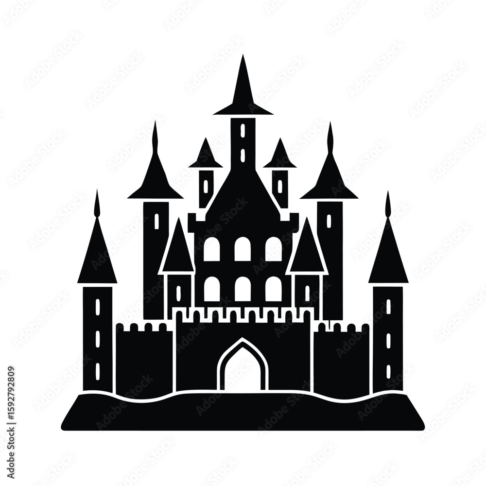 Fototapeta premium castle-icon-vector-illustration-include-after-on-w.eps
