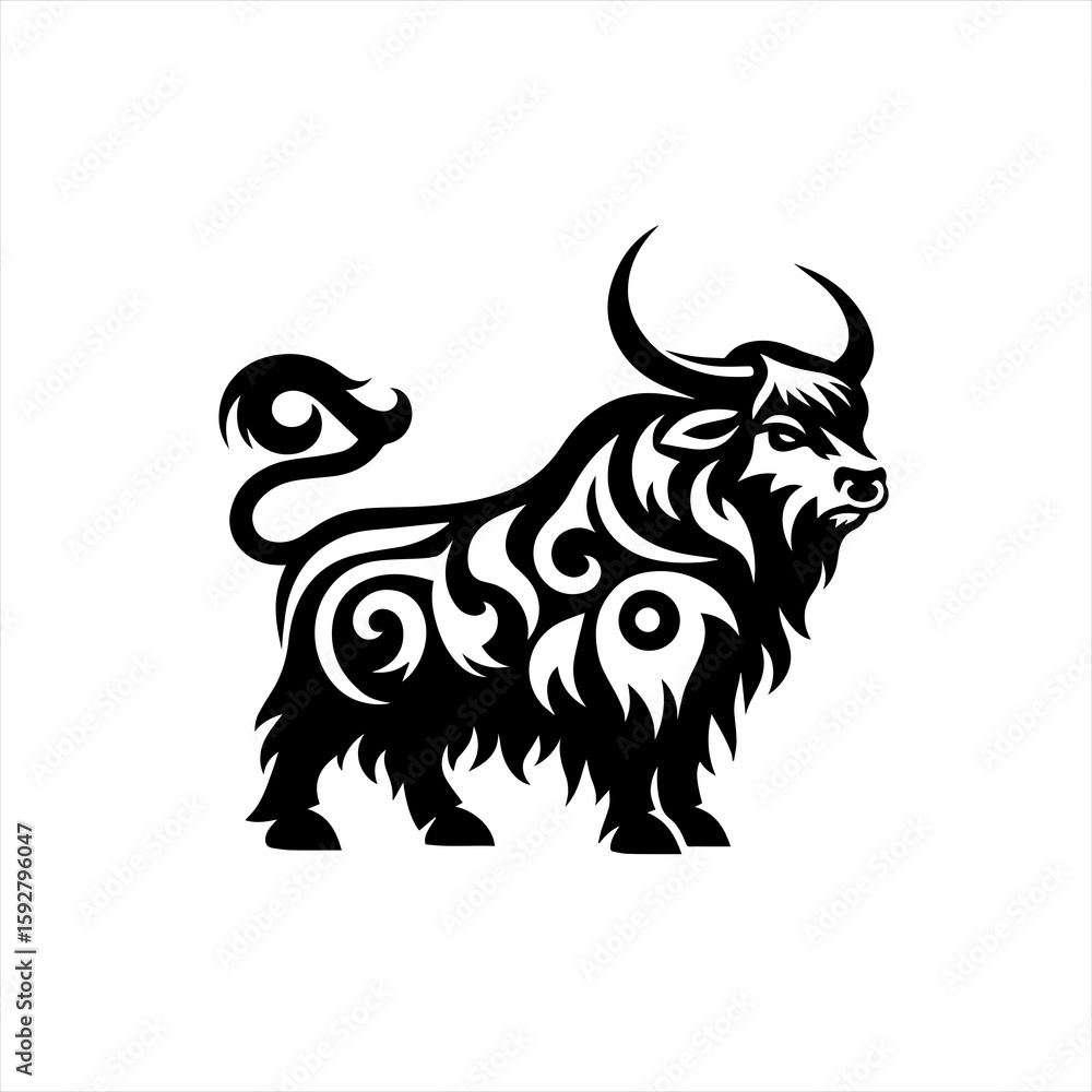 Fototapeta premium Taurus bull symbol
