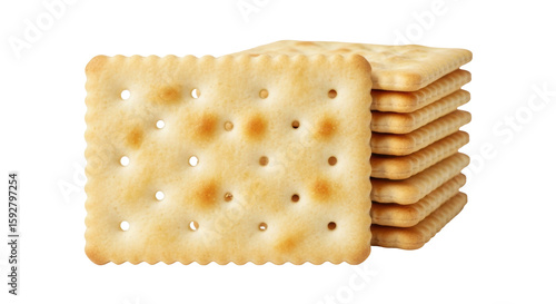 Foto Isolated Saltine Crackers