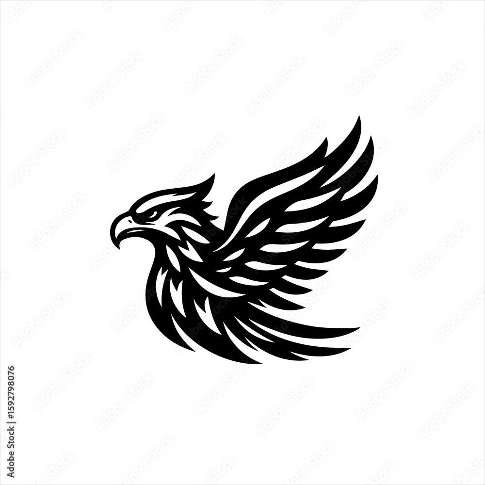 Obraz premium Eagle with spread wings